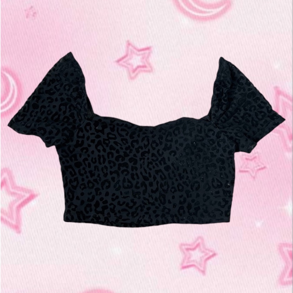 cheetah crop top